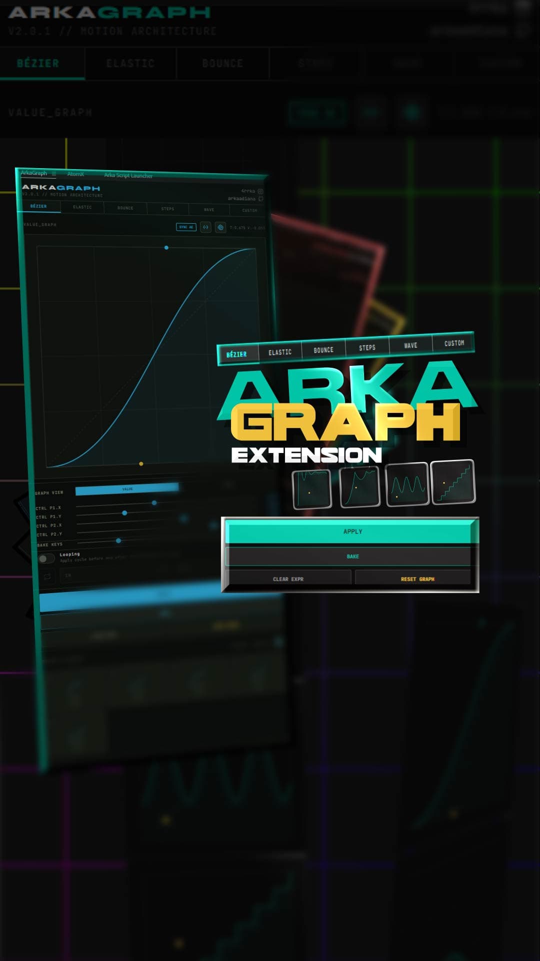 ArkaGraph Extension - Premium Motion Toolkit for After Effects (CC 2019 - Newest)